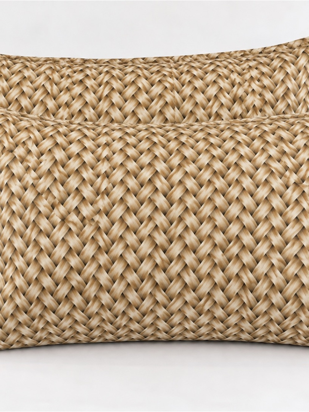 Lauren Ralph Lauren Braided Tan Decorative Pillow Case Shams. Not used